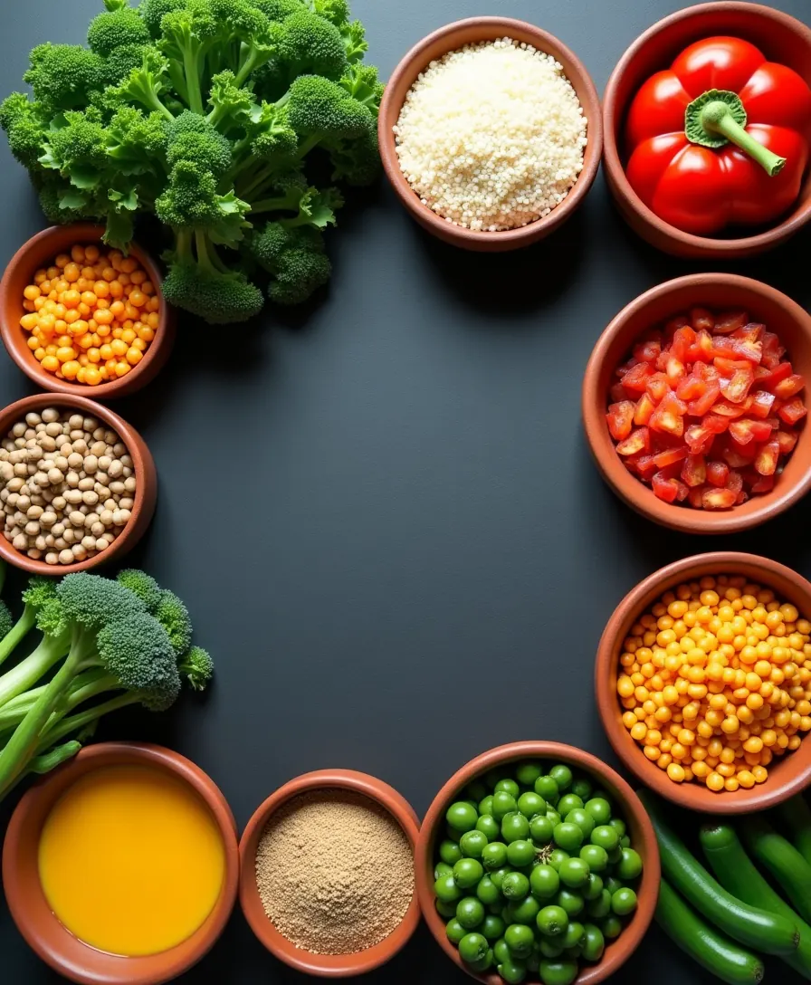Légumes frais, légumineuses et céréales